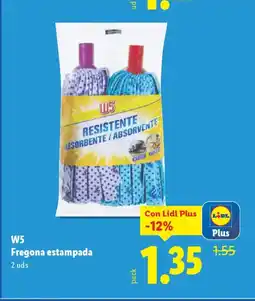 Lidl W5 Fregona estampada oferta