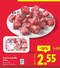 Lidl Tacos de cerdo paāra estofar oferta