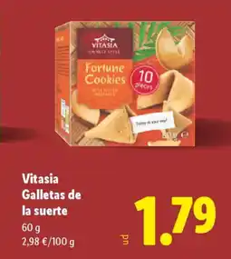 Lidl VITASIA Galletas de la suerte oferta