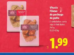 Lidl VITASIA Filetes de pechuga de pollo oferta