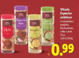 Lidl VITASIA Especias asiáticas oferta