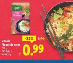 Lidl VITASIA Fideos de arroz oferta