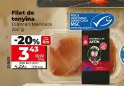 Dia DIA MARI MARINERA Filet de tonyina oferta