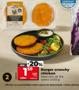 Dia SELECCIÓN DE DIA Burger crunchy chicken oferta