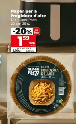 Dia DIA SUPER PACO Paper per a fregidora d'aire oferta
