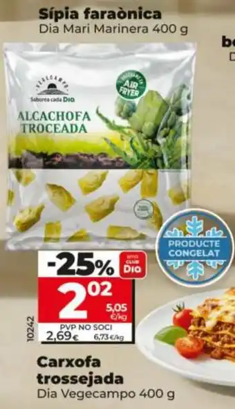 Dia DIA VEGECAMPO Carxofa trossejada oferta