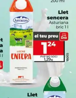 Dia ASTURIANA Llet sencera oferta
