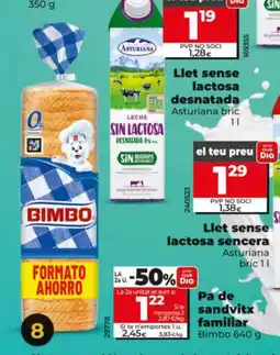 Dia BIMBO Pa de sandvitx familiar oferta