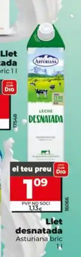 Dia ASTURIANA Llet desnatada oferta