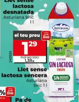 Dia ASTURIANA Llet sense lactosa sencera oferta