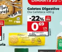 Dia DIA GALLETECA Galetes Digestive oferta