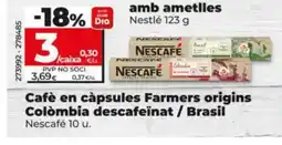 Dia Cafè en càpsules farmers origins colòmbia descafeïnat / brasil oferta