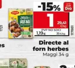 Dia MAGGI Directe al forn herbes oferta