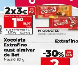 Dia Xocolata Extrafino gust almívar de llet oferta