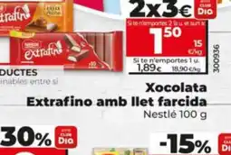 Dia Xocolata Extrafino amb llet farcida oferta