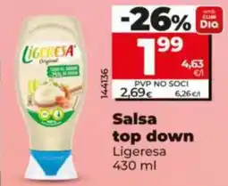 Dia LIGERESA Salsa top down oferta