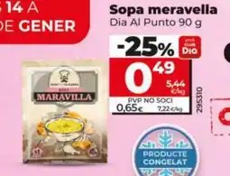 Dia DIA AL PUNTO Sopa meravella oferta