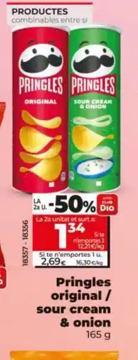 Dia PRINGLES original/ sour cream & onion oferta