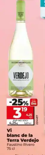 Dia FAUSTINO RIVERO Vi blanc de la Terra Verdejo oferta