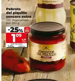 Dia DIA VEGECAMPO Pebrots del piquillo sencers extra oferta