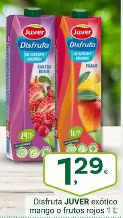 Supermercados Dani JUVER Disfruta exótico mango o frutos rojos oferta