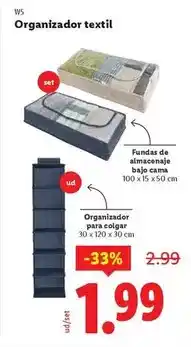 Ocine W5 - organizador textil oferta