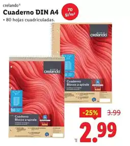 Ocine Crelando - cuaderno din a4 oferta