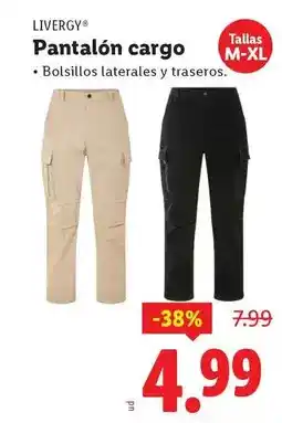 Ocine Livergy - pantalón cargo oferta