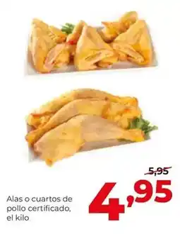 Alimerka Alas o cuartos de pollo certificado oferta