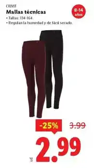 Ocine Crivit - mallas técnicas oferta