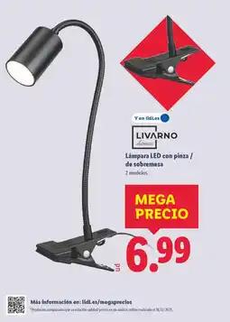 Lidl Lámpara LED con pinza / de sobremesa oferta