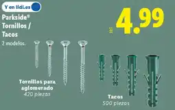 Lidl PARKSIDE Tornillos/ Tacos oferta