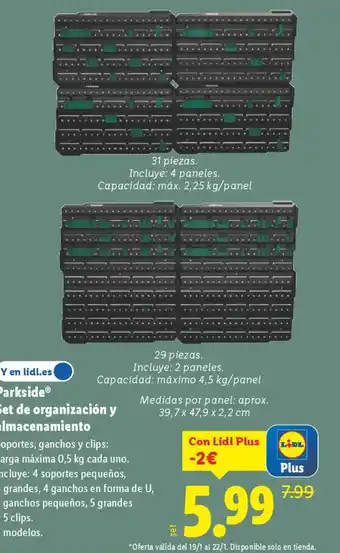 PARKSIDE Set de organización y almacenamiento