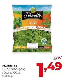 Alimerka Florette - dúo canónigos y rúcula oferta