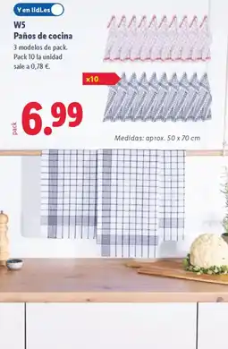 Lidl W5 Paños de cocina oferta