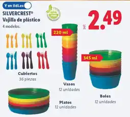 Lidl SILVERCREST Vajilla de plástico oferta