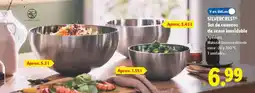 Lidl SILVERCREST Set de cuencos de acero inoxidable oferta