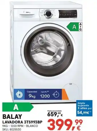 Worten BALAY Lavadora 3ts993bp oferta