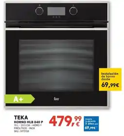 Worten TEKA Horno hlb 840 p oferta