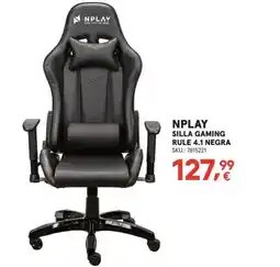 Worten NPLAY Silla gaming rule 4.1 negra oferta