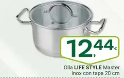 Supermercados Dani LIFE STYLE Olla Master inox con tapa oferta