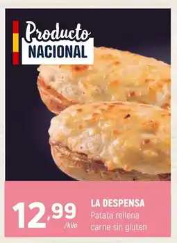 Coviran LA DESPENSA Patata rellena carne sin gluten oferta