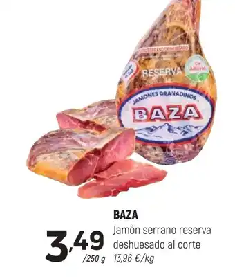 Coviran BAZA Jamón serrano reserva deshuesado al corte oferta
