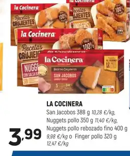 Coviran LA COCINERA San Jacobos Nuggets pollo Nuggets pollo rebozado dino o Finger pollo oferta