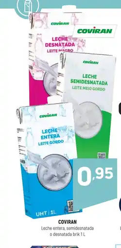 Coviran COVİRAN Leche entera, semidesnatada o desnatada brik oferta