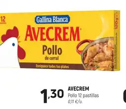 Coviran AVECREM Pollo 12 pastillas oferta