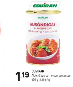 Coviran COVİRAN Albóndigas carne con guisantes oferta