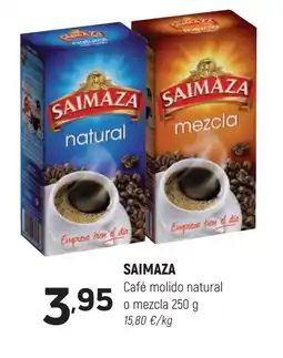 Coviran SAIMAZA Café molido natural o mezcla oferta