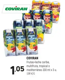 Coviran COVİRAN Frutas+leche caribe, multifruta, tropical o mediterráneo oferta