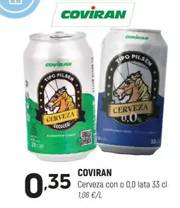Coviran COVİRAN Cerveza con o 0,0 lata oferta
